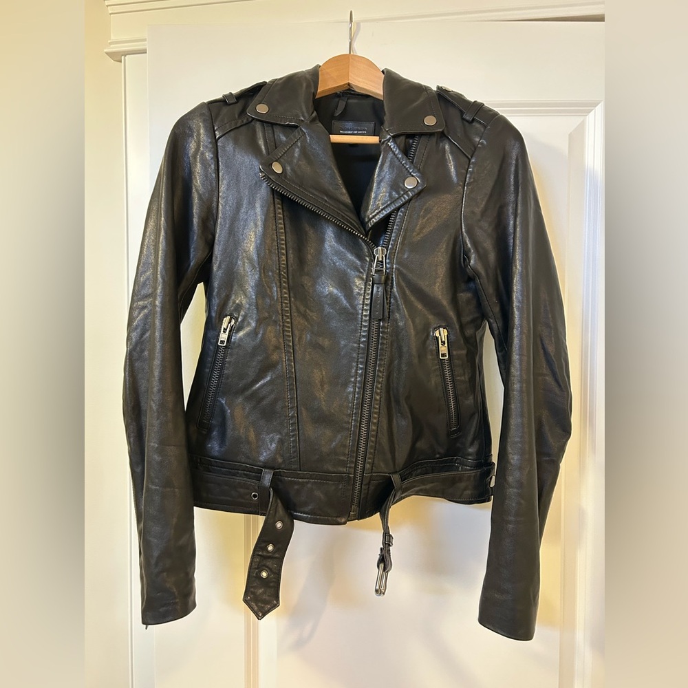 Mackage for Aritzia Black Leather Jacket